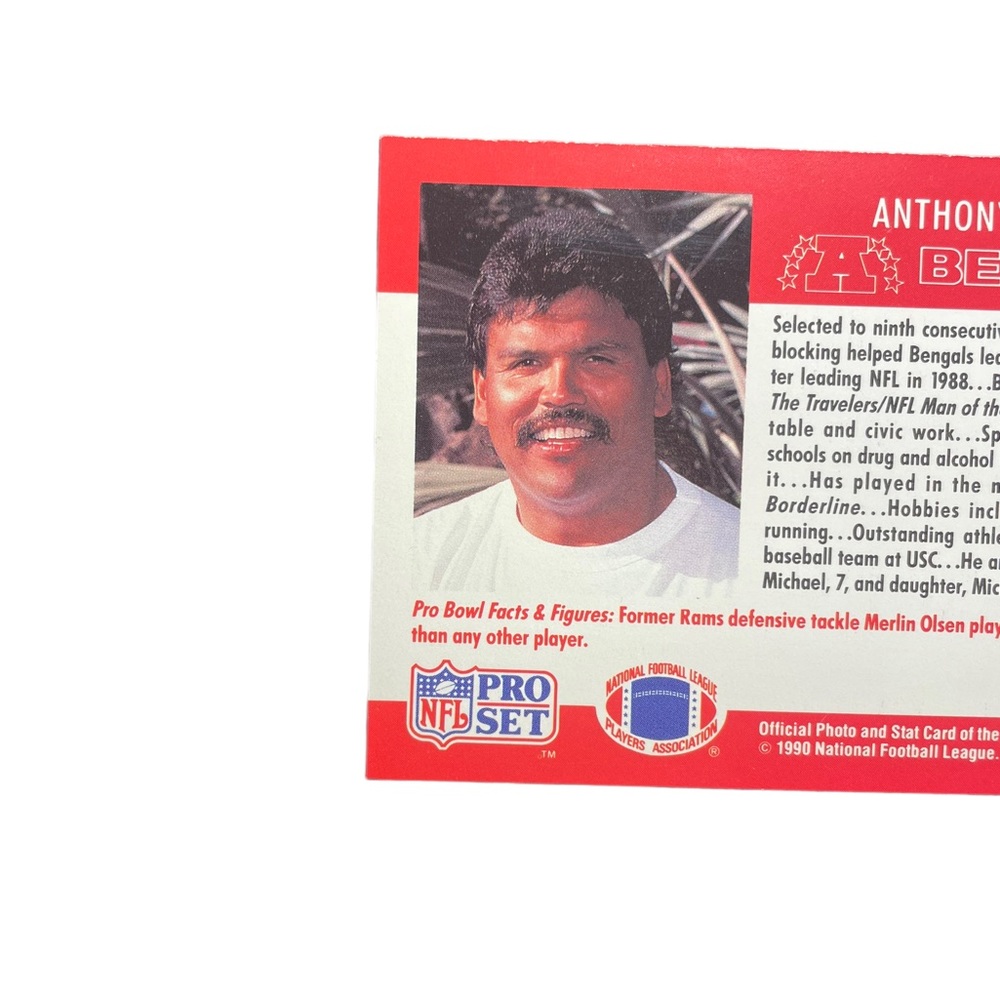 1990 anthony munoz cincinnati bengals hawaii pro bowl nfl pro set card # 361 - Picture 4 of 6
